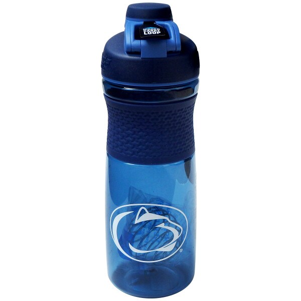 navy blender bottle with white Penn State Athletic Logo